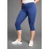3/4-Hose KANGAROOS, Damen, Gr. 42, N-Gr, blau (marine), Jersey, Obermaterial: 95% Baumwolle, 5% Elasthan, sportlich, bequem 3/4-Länge, Hosen, Große Größen