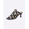 Pantolette HEINE, Damen, Gr. 40, schwarz, Leder, Rindsleder, Rindsleder, feminin, Schuhe