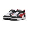 Sneaker PUMA "PUMA Rebound V6 Lo Sneakers Kinder", Kinder, Gr. 34.5, rot (weiß for all time rot schwarz), Obermaterial: Synthetik, Textil; Futter: Textil; Laufsohle: Gummi, Schuhe