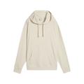Hoodie PUMA "ESS ELEVATED Bequemer gerippter Hoodie Damen", Damen, Gr. M, weiß (alpine snow weiß), Obermaterial: 34% Baumwolle, 62% Polyester, 4% Elasthan; Besatz: 100% Baumwolle, comfort fit, Langarm, Sweatshirts