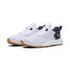 Golfschuh PUMA "Fusion Crush Sport Golfschuhe Herren", Gr. 46, weiß deep navy gum blau beige, Obermaterial: Synthetik, Textil; Futter: Synthetik, Textil; Innensohle: Textil; Laufsohle: Gummi, Schuhe