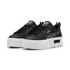 Sneaker PUMA "Mayze Wild Sneakers Mädchen", Kinder, Gr. 36, schwarz desert dust beige, Obermaterial: Textil, Synthetik, Kuhleder; Futter: Textil; Innensohle: Textil; Laufsohle: TR (Thermoplastischer Gummi), Schuhe