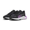 Trainingsschuh PUMA "PWR Hybrid Trainingsschuhe Damen", Gr. 40, schwarz pure magenta weiß lila, Obermaterial: Synthetik, Textil; Futter: Textil; Innensohle: Textil; Laufsohle: Gummi, Schuhe
