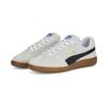 Sneaker PUMA "PUMA Handballschuhe Erwachsene", Gr. 40, bunt (weiß schwarz gum beige), Obermaterial: Synthetik, Kuhleder; Futter: Synthetik; Innensohle: Textil; Laufsohle: Gummi, Schuhe