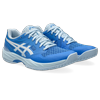 Indoorschuh ASICS "GEL-COURT HUNTER 3", Gr. 42, blau coast, weiß, Textil, Synthetik, sportlich, Schuhe