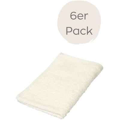 Gästehandtuch WEWO FASHION "9517G", beige (ecru), B:30cm L:50cm, Frottee, Baumwolle, Handtücher (Packung), saugstark Image