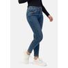 5-Pocket-Jeans STOOKER WOMEN "Rio Fexxi Move Denim Skinny Fit", Damen, Gr. 46, Länge 28, blau (authentic blau wash), Denim/Jeans, 83% Baumwolle, 16% recycled Polyester, 1% Elasthan, casual, skinny fit lang, Jeans, Skinny Fit Casual Clean Wash Denim...