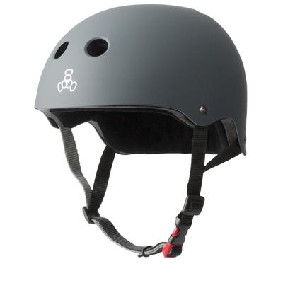 Triple Eight Certified Adjustable Sweatsaver Helmet - Carbon Rubber, Size L/XL