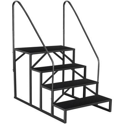 4-Step Pool Ladder with Handrail, 660 lb Load Capacity, Anti-Slip Stairs for Mobile Homes, RV, and Above Ground Pools