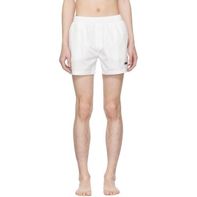 Drawstring Swim Shorts - White - Zegna Beachwear