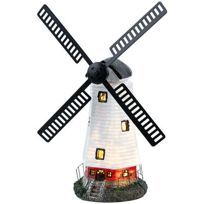 Led Solar Außen Leuchte Garten Dekoration Windmühle Vorgarten Blumen Beet Beleuchtung Rasen Wiese Image