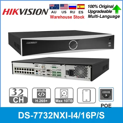 Hikvision 32-ch 16 POE AcuSense 4K NVR DS-7732NXI-I4/16P/S Human Vehicle Recognition Perimeter