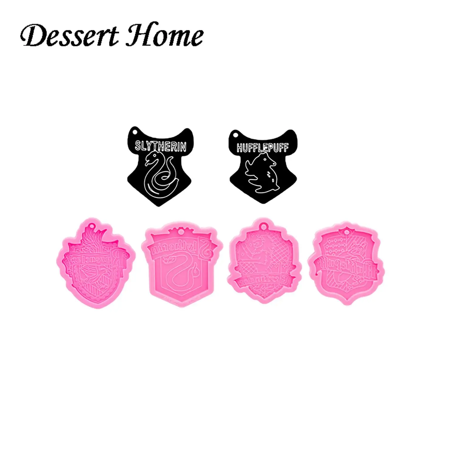 DY0085 bricolage dessin animé logo magique et garçon résine époxy moules silicone moule pour porte-clés bijoux fabrication accessoires outils
