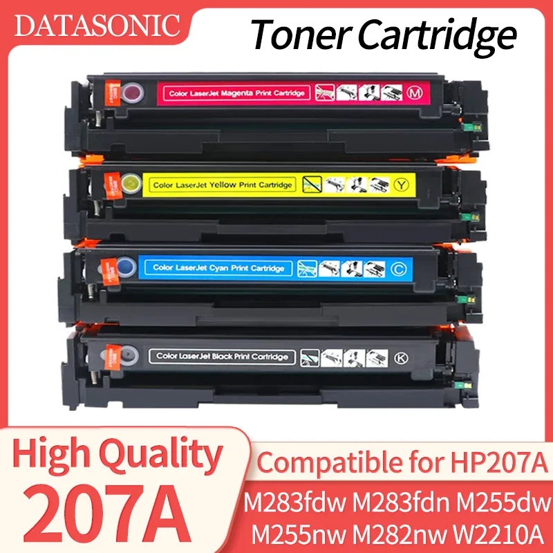 207A Compatible pour cartouche de toner HP 207a M283fdw M283fdn M255dw M255nw M282nw CF207A W2210A cartouche de toner d