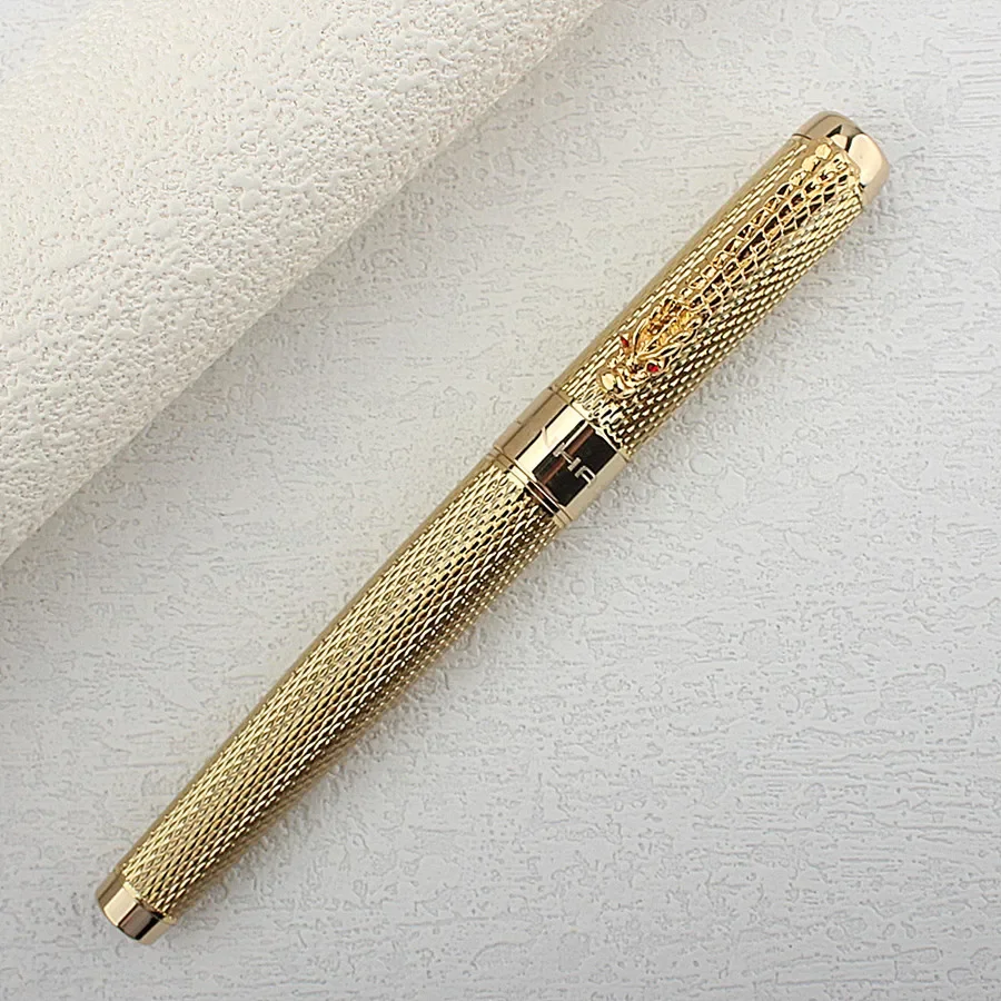 Jinhao 1200 Luxus-Kugelschreibermine aus Metall in Gold/Silber und Box-Kombinationsstifte für geschäftliches Schreiben von Büromaterial Image