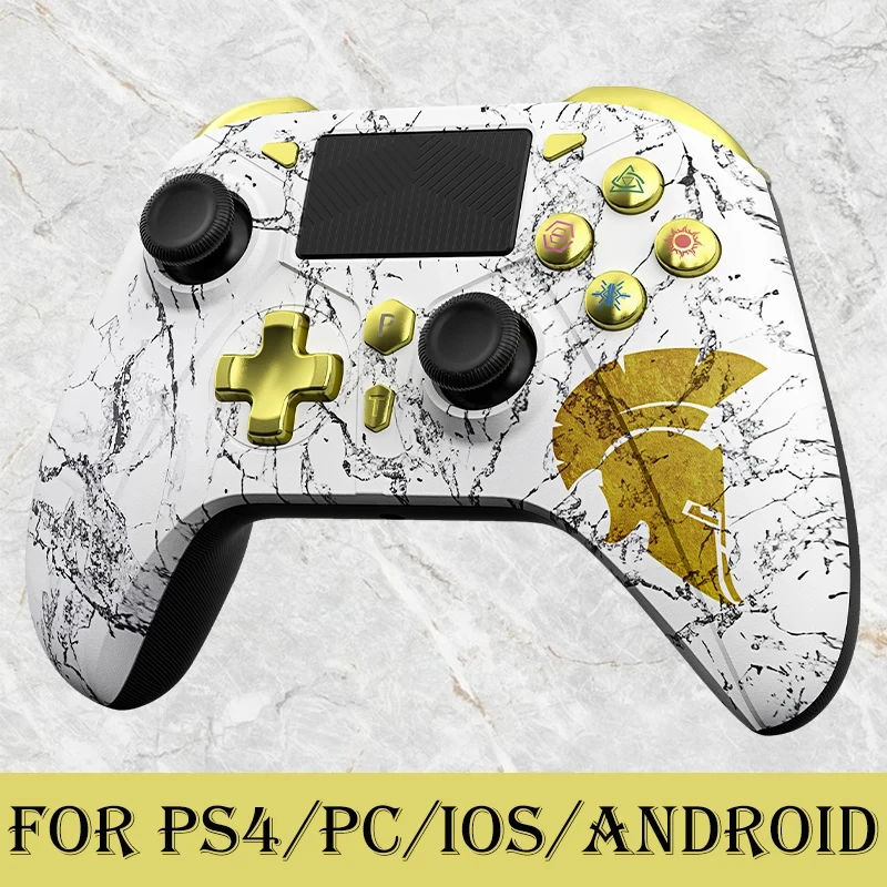 Ps4-Joystick, kabelloser Controller für Ps4/Ps3/PC/Android mit USB-Kabel/Dual Vibration/Turbo-Funktion/3,5-mm-Audio/Multi-Touchpad