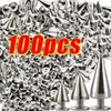 10/14/20 MM Silber Nieten Runde Kegel Spikes DIY Punk Kegel Nieten Schuhe Kleidung Kleidungsstück