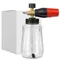 1 PC-Schaumkanone mit dickem Griff in Schwarz und Rot, 1000 ml, transparente Flasche, Schneeschaumlanze, Waschmaschinen-Set, Zugang für die Drucksauto-Waschmaschine