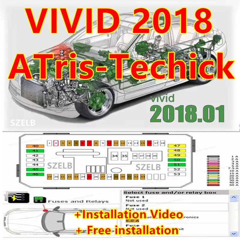 2025 Neueste Version Vivid 2018.1 (Atris-Technik) in Festplatten-Autoreparatur-DATA-Autoreparatursoftware + Installationsvideo Image