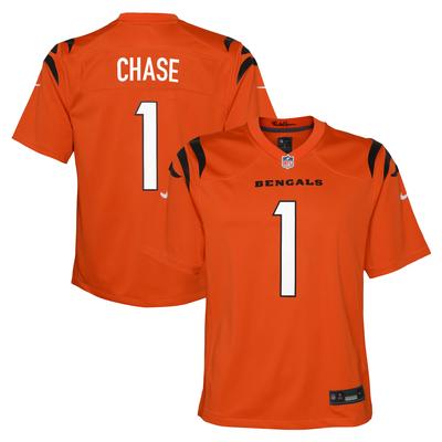 Cincinnati Bengals Nike Ausweichtrikot - Orange - Ja'Marr Chase - Jugendliche Image