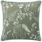 furn. Fearne Printed Velvet Cushion - Green - One Size | furn. Sale | Discount Designer Brands