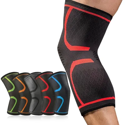 1 Elastic Knee Pads Nylon Sports Fitness Kneepad Fitness Gear Patella Brace Running Basketball