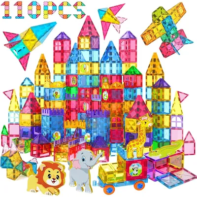 Magnetic Tiles Kids Magnetic Blocks Building Sets 3D Magnet Tile Building Toy Construction