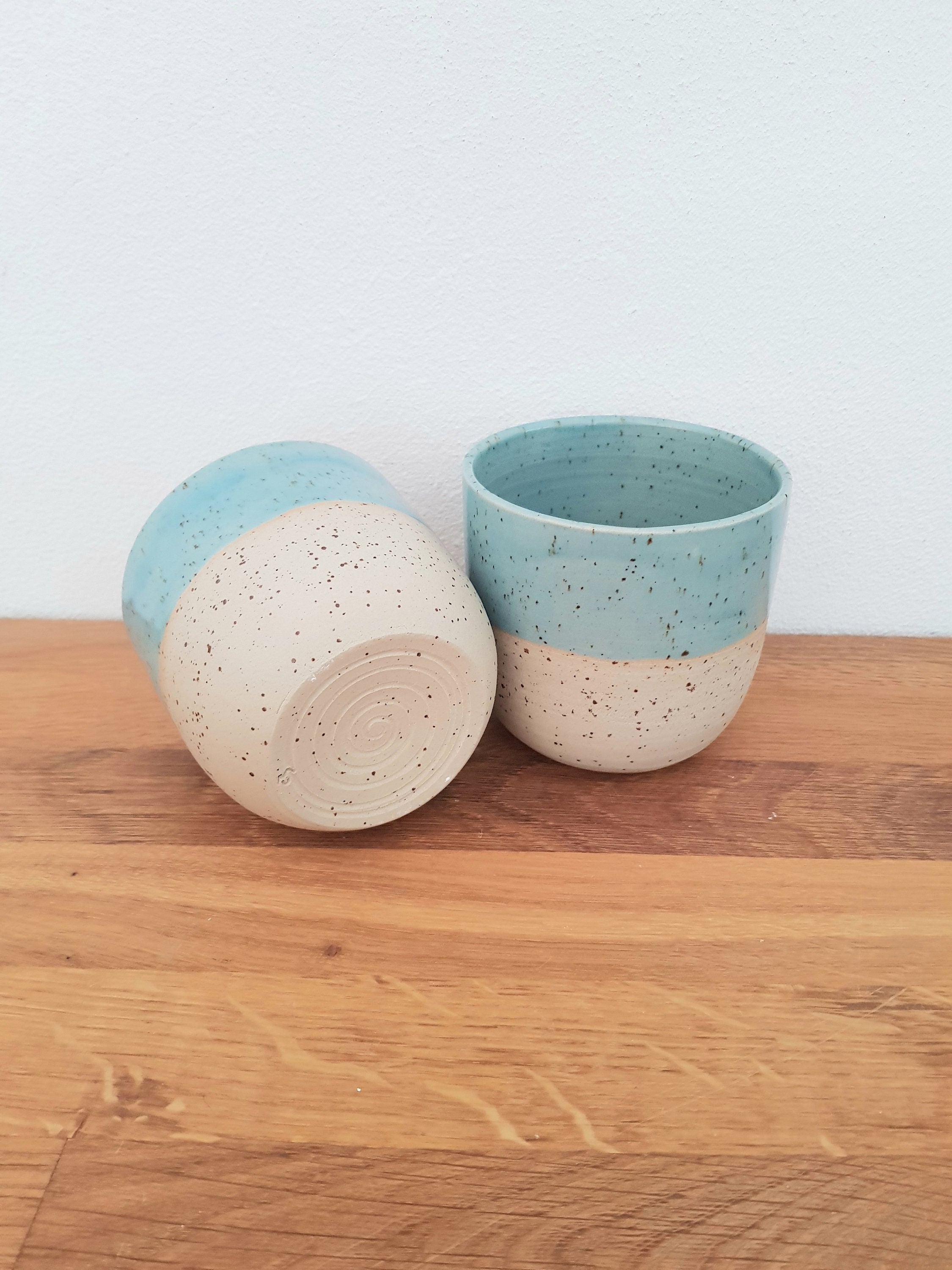 Tazza di argilla tazza da bere tazza tazza di argilla tazza ceramica argilla ceramica fatta a mano gres tazza da caffè tazza da caffè