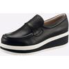 Slipper HEINE, Damen, Gr. 39, schwarz, Leder, Leder, modisch, Schuhe