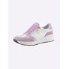 Sneaker CASUAL LOOKS, Damen, Gr. 41, rosa (hortensie, weiß), Glattleder, Veloursleder, sportlich, Schuhe