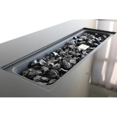 Modern Stainless Steel Rectangle Fire Pit for Outdoor Enjoyment