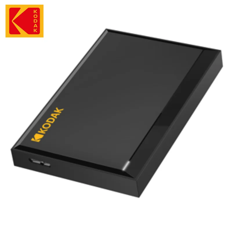 KODAK Externe Festplatte 2 TB Mobile Festplatte 1 TB 2,5 Zoll 5 Gbit/s High Speed 5400 U/min 120 MB/s 500 GB Tragbare Gaming-Festplatte für Desktop-PC Image