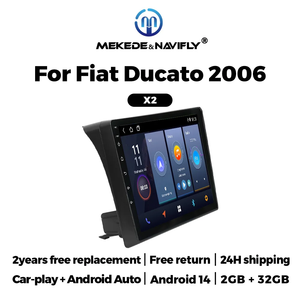 Neue Carplay Android Auto Autoradio für Fiat Ducate IP-Bildschirm Android 14 Auto Multimedia-Player GPS Stereo Head Unit BT intelligente systeme für autos carplay carplay für auto autoradio android Image