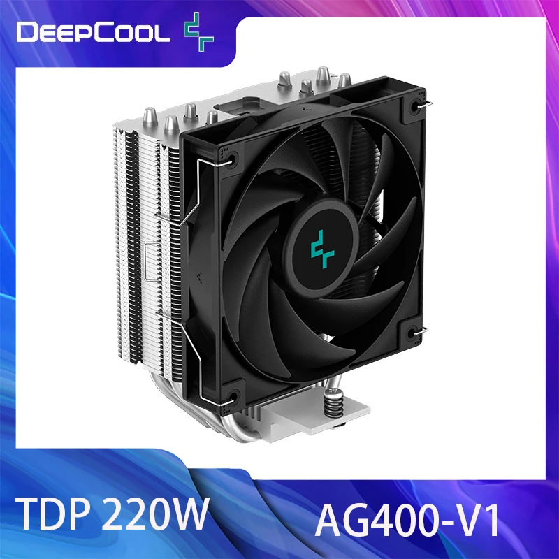 DeepCool AG400 refroidisseur de processeur 12cm ventilateur 4Pin PWM TDP 220W CPU dissipateur de chaleur refroidisseur d