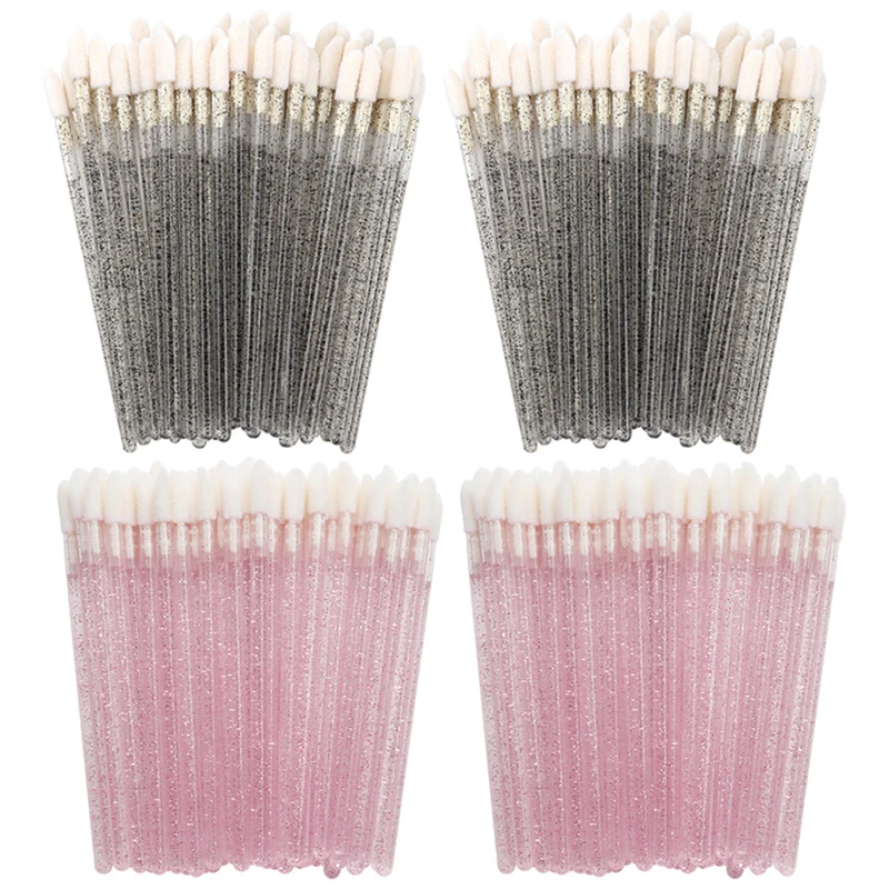 Pinceaux de maquillage jetables pour lèvres, 100/300 pièces, baguettes applicatrices de rouge à lèvres, vente en gros, outil d