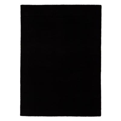 Wollteppich CARPETFINE "Gabbeh Lola Uni", schwarz, B:200cm H:14mm L:250cm, Wolle, Teppiche, mit natürlichem Pflanzenmaterial von Hand gewebt, auch in Rund Image