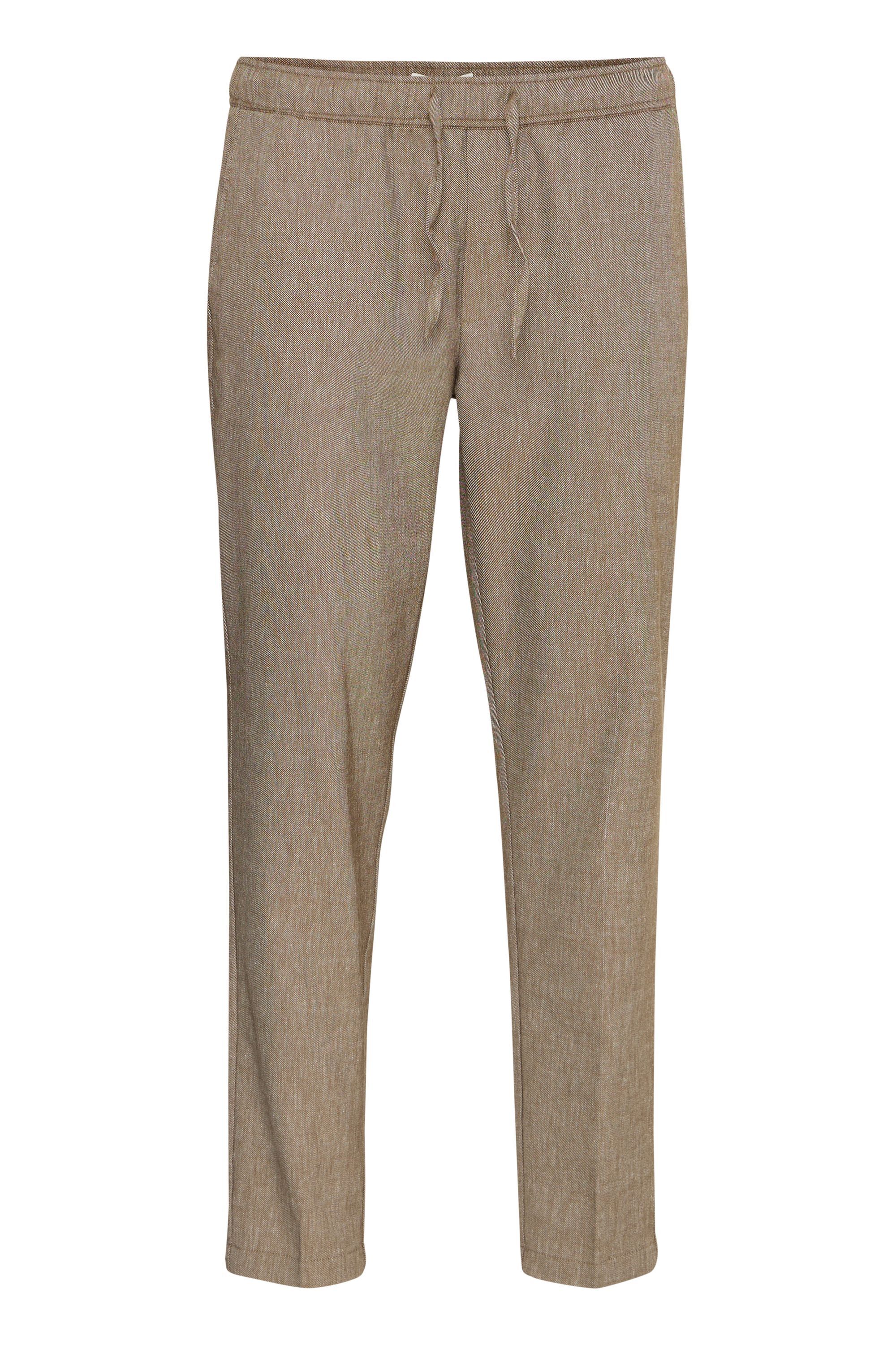 Sweatpants CASUAL FRIDAY "Sweatpants CGPilou", Herren, Gr. S, Länge 34, braun (kangaroo melange), Obermaterial: 35% Polyester Pol. recyc.. 22% Baumwolle CO. 22% Leinen LI. 19% Viskose CV. 2% Elasthan EL., Hosen