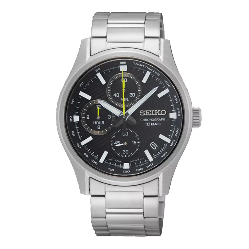 Seiko Mens Silver Watch SSB419P1 Stainless Steel - One Size | Seiko Sale | Discount Designer Brands