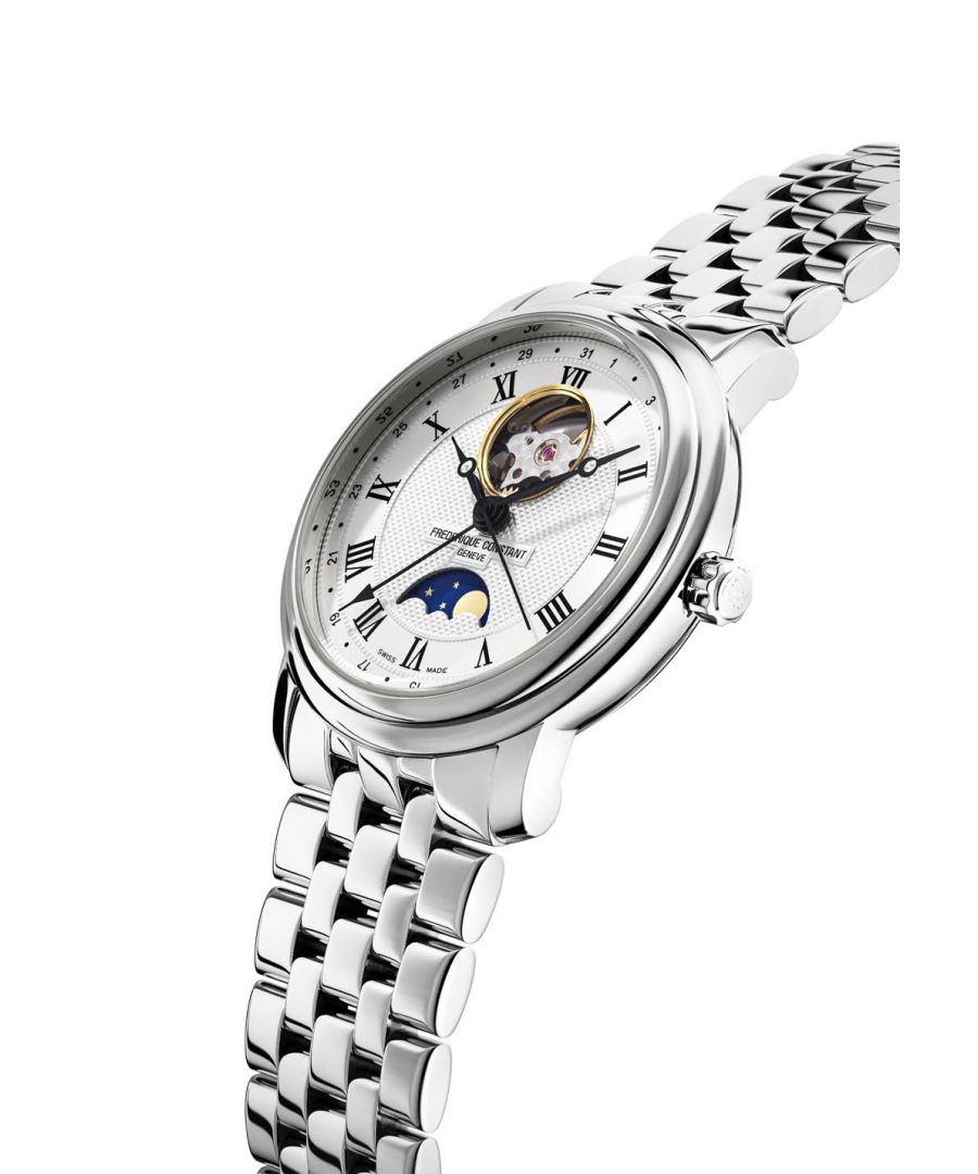 Frederique Constant Frédérique Classics Heart Beat Mens Silver Watch FC-335MC4P6B2 Stainless Steel - One Size