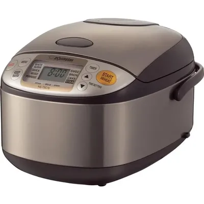 Zojirushi NS-TSC10 5-1/2-Cup (Uncooked) Micom Rice Cooker and Warmer, 1.0-Liter, Stainless Brown