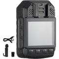 Mophorn Telecamera per Corpo della Polizia HD 1440P, 64 GB Audio Video, Batteria Integrata da 2850