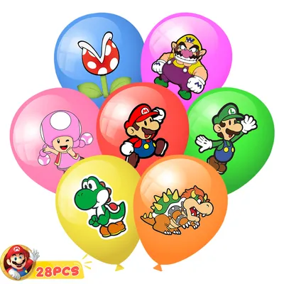Balloons, 28pcs Birthday Balloons for Birthday Party Supplies,Includes 7 Styles and Patterns, Great