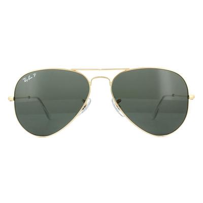 Ray-Ban Lunettes De Soleil Aviator 3025 Vert Vert Polarisé 001/58 62mm