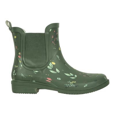 Mountain Warehouse - Damen Gummistiefel, Blumen, Gummi (Dunkel-Khaki) Image