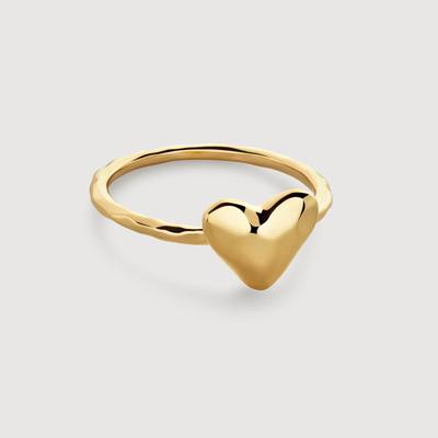 Gold Heart Stacking Ring