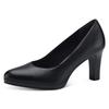 Pumps TAMARIS, Damen, Gr. 41, schwarz, Leder, Lederimitat, klassisch, Schuhe, Abendschuh, Festtagsschuh, Trichterabsatz, mit Touch It-Ausstattung