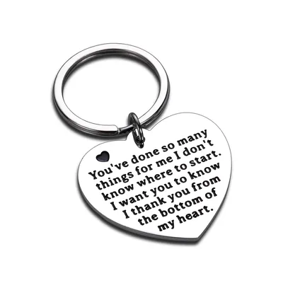 Thank You Gift Keychain Office Appreciation Gifts for Coworker Boss Family Gift for Mom Dad Friendship for Best Friend