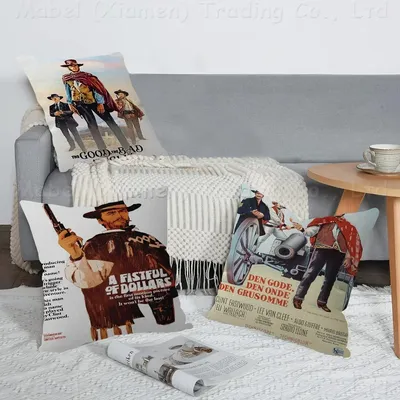 Guter schlechter und hässlicher Filmkissen, Geschenk für Zuhause, Büro, Dekoration, Schlafzimmer, Image