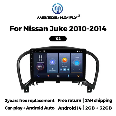 Neue 2025 2din 9 Zoll Carplay Android Auto Multimedia-Player für Nissan Juke YF15 2010-2014 Autoradio GPS Navi Stereo Head Unit intelligente systeme für autos carplay carplay für auto autoradio