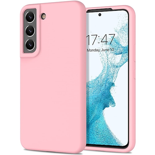 Handy Hülle Handyhüllen Für Samsung Galaxy S25 S24 S23 S22 S21 FE S21 Ultra Plus S20 A32 Rückseite Silikonhülle Anti-Drop Stoßfest Einfarbig Silikon Image